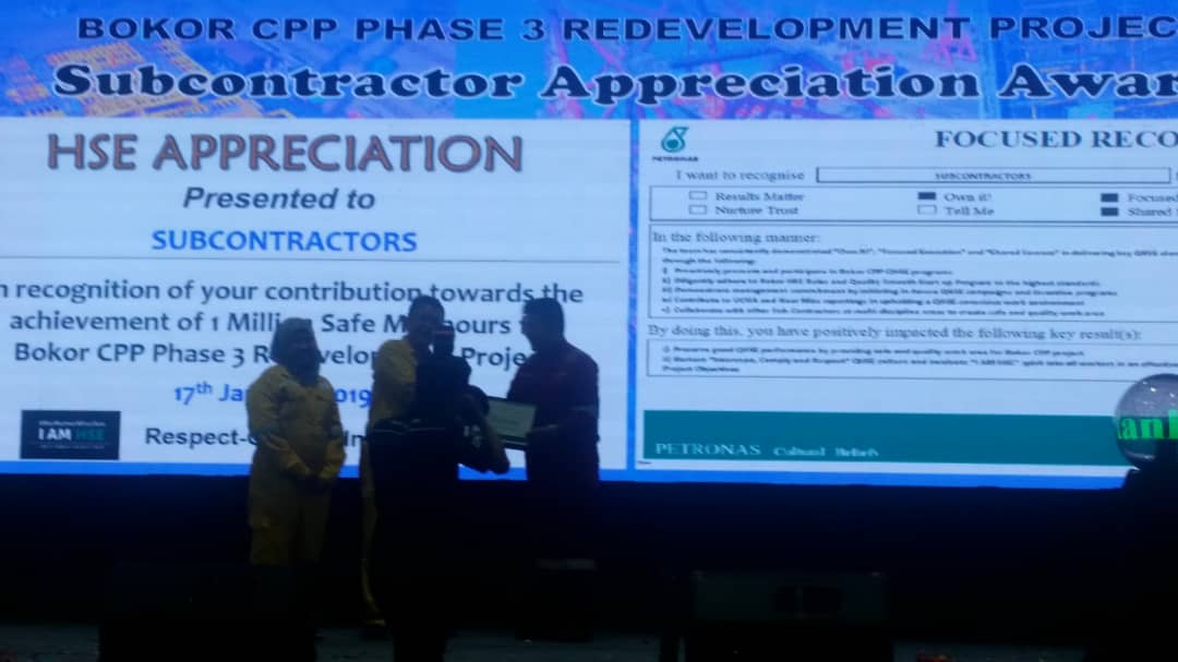Petronas - MMHE Bokor CPP Project Award